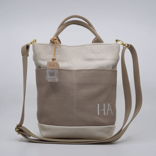 Fragrance Shoulder Bag -  Beige